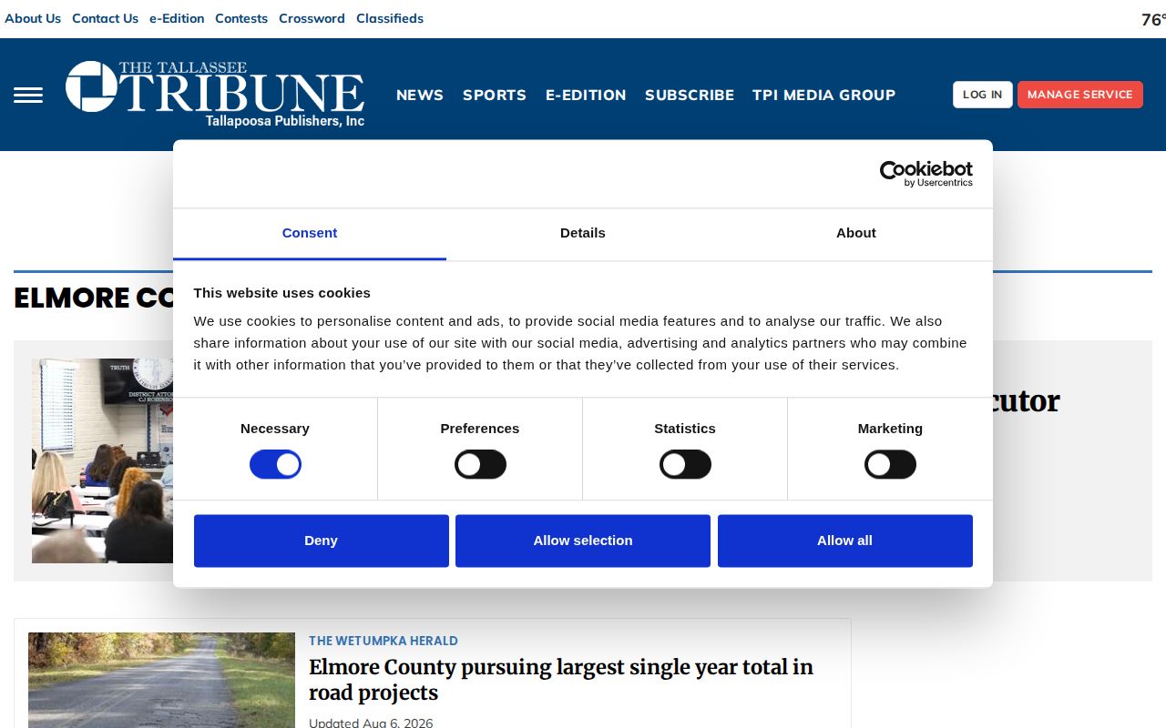 Tallassee Tribune Elmore County crime news and arrest report hub